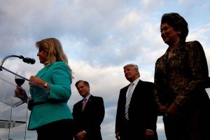 First lady Maureen McDonnell, Gov. Bob McDonnell, Donald Trump, and Patricia Kluge.