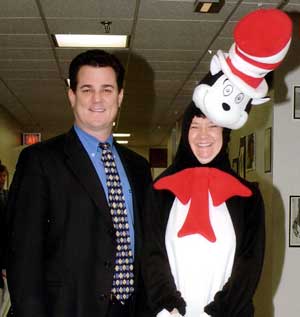 Dave Albo and Cat in the Hat